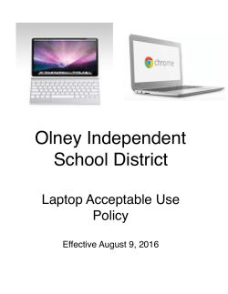 Laptop Acceptable Use Policy 2016-2017