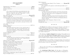 Epiphany IV, January 29, 2017 - St. Stephen`s Anglican Catholic