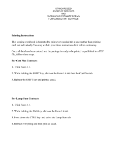 Printing Instructions For Cost Plus Contracts 1. Click Form 1.1. 2