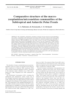 Comparative structure of the macro
