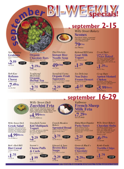 september 2-15 september september 16-29 - Willy Street Co-op