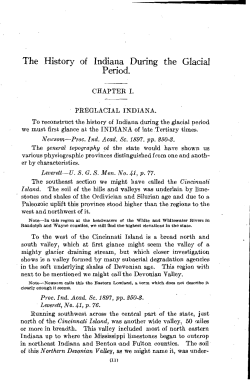 The History of Indiana During the Glacial Period.