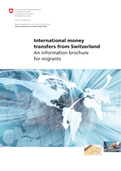 International money transfers from Switzerland