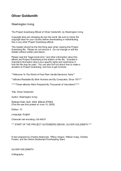 Oliver Goldsmith - Dominio Publico