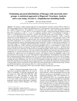 Estimating ancestral distributions of lineages with uncertain sister