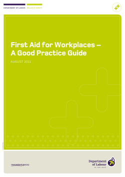 First aid for workplaces - a good practice guide