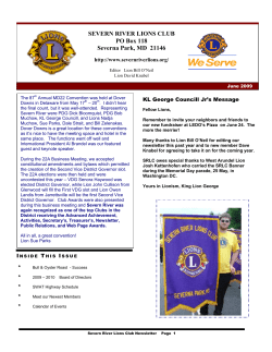 June - Severn River Lions Club