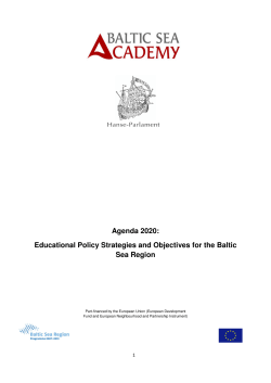 Education Baltic Sea Region
