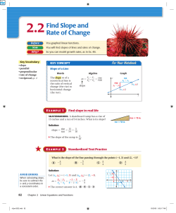 2.2Find Slope and Rate of Change