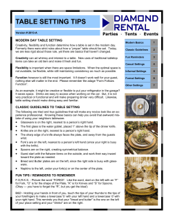 table setting tips