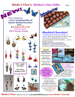 Mother`s Day Gift Catalog - Birds-I-View
