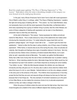 Read this sample paper applying &ldquo;The Ways of Meeting
