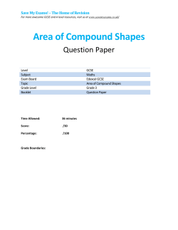 Area of Compound Shapes