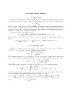 The Prime Number Theorem