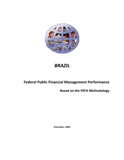 Public Financial Management Performance Report &ndash; Brazil