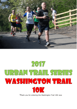 Thank you for entering the Washington Trail 10K race