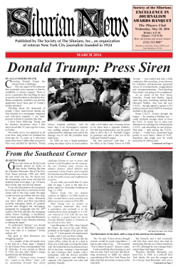 Donald Trump: Press Siren - The Society of Silurians