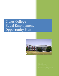 Equal Employment Opportunity Plan 2016