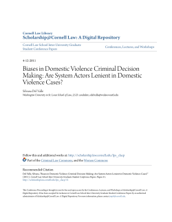 Biases in Domestic Violence Criminal Decision Making: Are System