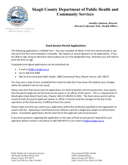 Skagit County Department of Public Health and Community Services