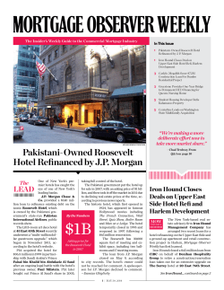 Pakistani-Owned Roosevelt Hotel Refinanced by J.P. Morgan