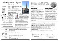 to read the newsletter. - St. Mary`s Parish Drogheda