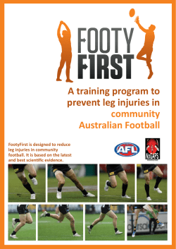 FootyFirst Coaches` Manual