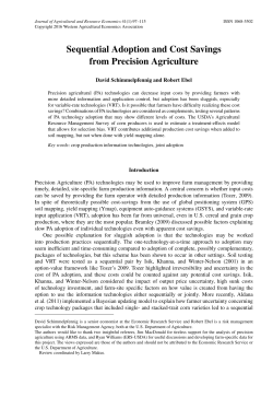 Sequential Adoption and Cost Savings from Precision Agriculture