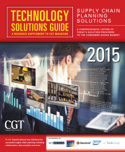 solutions guide - Consumer Goods Technology