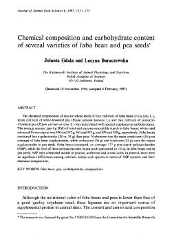 Chemical composition and carbohydrate content of several varieties