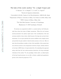 The halo of the exotic nucleus 11Li: a single Cooper pair