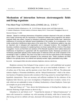 Mechanism of interaction between electromagnetic fields and living