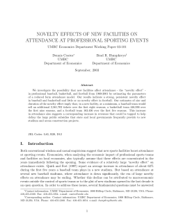novelty effects of new facilities on attendance - Economics