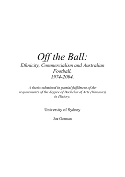 Off the Ball: