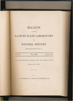 BU-L LETI N IllINOIS STATE LABORATORY