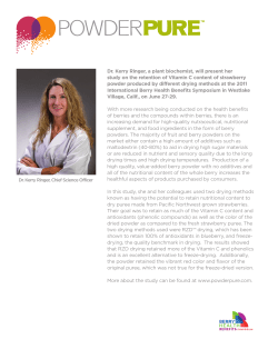 Dr. Kerry Ringer, a plant biochemist, will present her