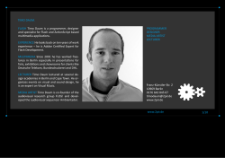 FLASH Timo Daum is a programmer, designer and specialist for