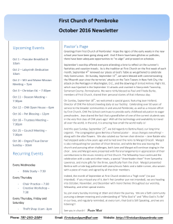 First Church of Pembroke - First Church in Pembroke