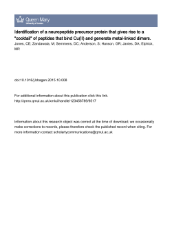 Identification of a neuropeptide precursor protein that gives rise to a