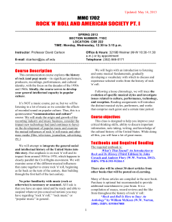 rock `n` roll and american society pt. i