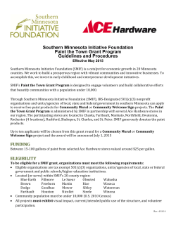 Southern Minnesota Initiative Foundation Paint the Town Grant