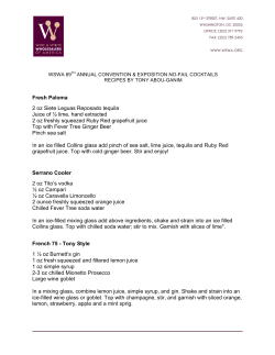 Fresh Paloma 2 oz Siete Leguas Reposado tequila Juice of &frac12; lime