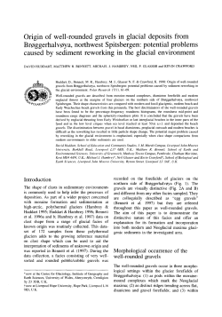 Origin of well-rounded gravels in glacial deposits from