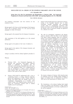 Rules for participation