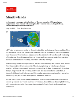 Shadowlands | The Economist