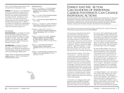 Energy and Me - CISGS - Michigan State University