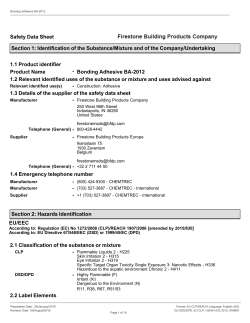 SDS - Firestone Technical Database