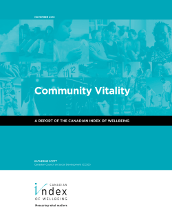 Community Vitality