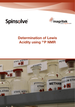 Determination of Lewis Acidity using 31P NMR