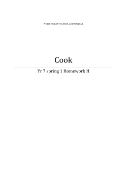 Unit: Cook - Philip Morant School and College